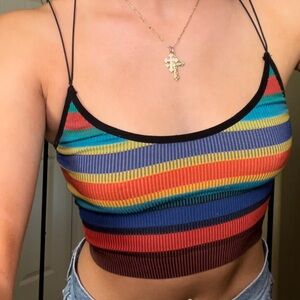 Urban Outfitters Out from Under Striped Stretchy Tank Top